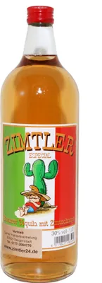 Produktbild von Zimtler - Das Original - Brauner Tequila mit Zimtschnaps 1,0l 30%vol.