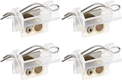 Zdjęcie produktu dla Zestaw mechanizmów do rolet, 4 sztuki, przezroczyste, 46 x 20 x 20 mm, do użytku domowego i zapewnienia prywatności