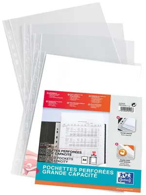 Produktbild von Oxford 100206868, Durchscheinend, Polypropylen (PP), 241 mm, 305 mm, Frankreich