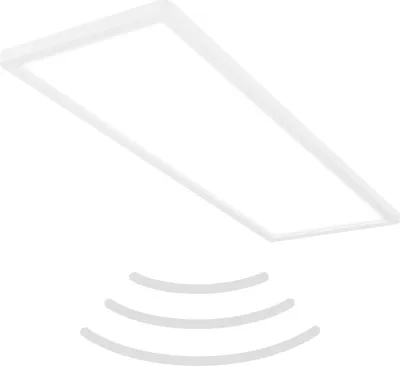 Produktbild von Ultraflache LED Deckenlampe mit Bewegungsmelder - IP44 LED Badlampe Badezimmerleuchte, Deckenpanel extra flach für Feuchträume, 58 x 20 x 3 cm (LxBxH)