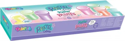 Obrázek produktu pro Colorino plakátové barvy 12 pastelových barev 87812PTR