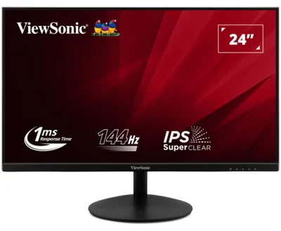 Produktbild von Viewsonic VA VA24E2-H, 60,5 cm (23.8"), 1920 x 1080 Pixel, Full HD, LED, 1 ms, Schwarz