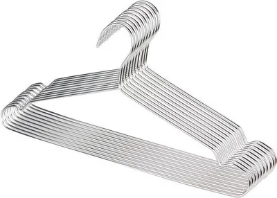 Image de Cintre en acier inoxydable 42 cm, métal robuste
