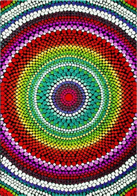 Image de Tapis Relief 22844-110 Multicolor 140 x 200 cm