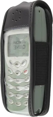 Produktbild von caseroxx Ledertasche mit Gürtelclip kompatibel mit Nokia 3410 aus Echtleder, Tasche mit Gürtelclip und Sichtfenster