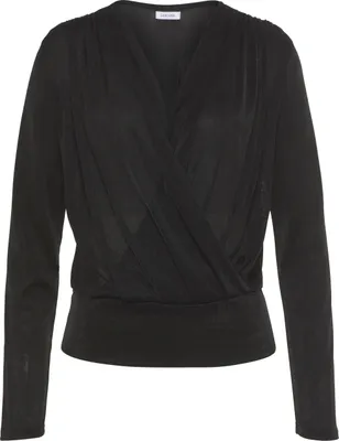 Produktbild von LASCANA Langarmshirt schwarz Größe 44/46
