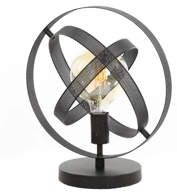 Zdjęcie produktu dla Lampa stołowa FURNLUX Cosmos czarna 32 cm / Główny kolor: czarny / Wymiary: 32 x 38 x 28 cm