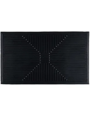 Produktbild von e-floor Schuhmatte 45x70 cm, Rutschfest, wasserdicht, schützt Böden vor Schmutz & Wasser, vielseitig einsetzbar - schwarz
