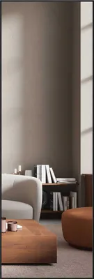 Produktbild von nielsen HOME Wandspiegel Alpha, Eloxal Schwarz matt, Aluminium, ca. 50x150 cm