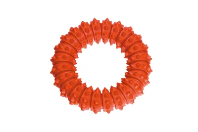 Zdjęcie produktu dla Karlie Ruffus solid rubber aqua ring pomarańczowy pływający, rozmiar:12.cm