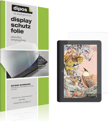 Produktbild von 2x Schutzfolie für XP-Pen Artist Pro 16 Gen 2 matt Displayschutzfolie Folie Display Schutz dipos