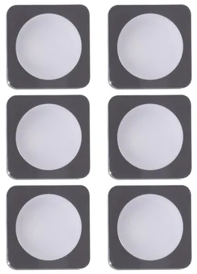 Produktbild von 6er Set LED Einbaustrahler, eckig, chrom, L 8,4 cm, TINUS
