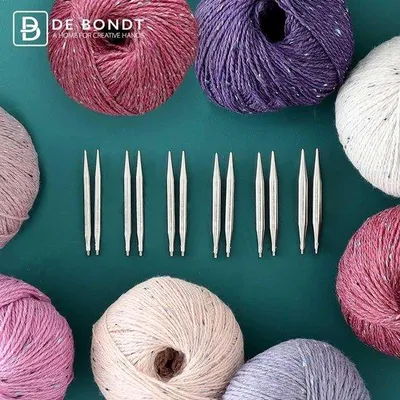 Obrázok produktu pre Široká ihla z nehrdzavejúcej ocele so striebornou špičkou – ideálna na pletenie s kovovými ihlicami s dĺžkou 8 cm.