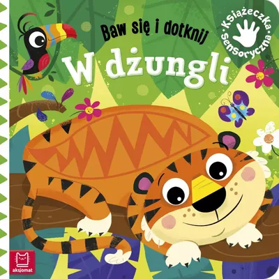 Obrázek produktu pro Baw się i dotknij. Książeczka sensoryczna. W dżungli