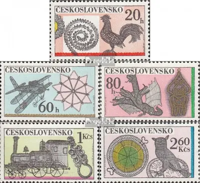 Produktbild von Briefmarken Tschechoslowakei 1972 Mi 2086-2090 (kompl.Ausg.) postfrisch Drahtbindekunst