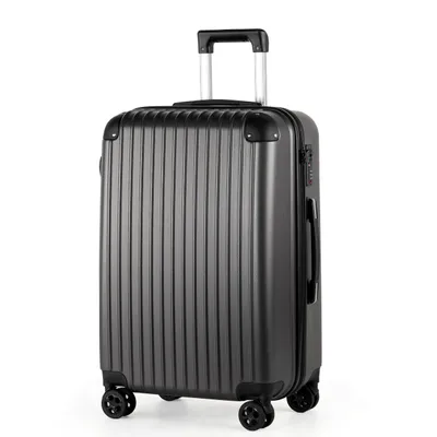 Produktbild von Hartschalen-Trolley Handgepäck Koffer ABS Hartschale Trolley Business-Koffer, Verstärkte Ecken, sicheres 3-stelliges Zahlenschloss 56/66/76cm