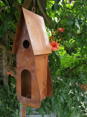 Produktbild von Edelrost Vogelhaus Loris zum Hängen