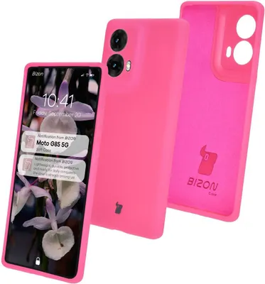 Produktbild von Bizon Soft Case für Motorola Moto G85 5G, Neonpink