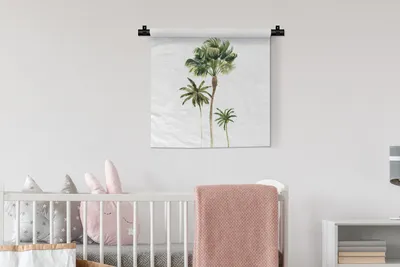 Produktbild von MuchoWow® Wandteppich Wandbehang Dschungel - Baum - Grün 60x60 cm Tapisserie Dekoration Wandtuch - Dekorationen - Wand Decke