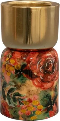 Image de TS Collection - Kerzenhalter Rose rouge - 4x11