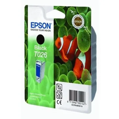 Obrázok produktu pre Epson Inkoustová Black T026, Čierna, Atrament na pigmentovej báze