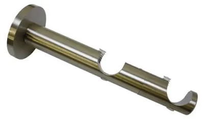Produktbild von Gardinia Doppel-Kombiträger Chicago edelstahl, 14 cm, Ø 20 mm