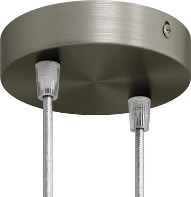 Zdjęcie produktu dla Zestaw metalowych cylindrycznych lamp sufitowych Creative Cables Krm572ftis srebrny srebrny jeden rozmiar