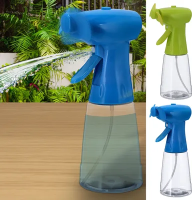 Produktbild von Handventilator Wassersprüher 2er Set 250 ml 22x8cm grün blau Farben batteriebetrieben Sprühventilator Ventilator Lufterfrischer