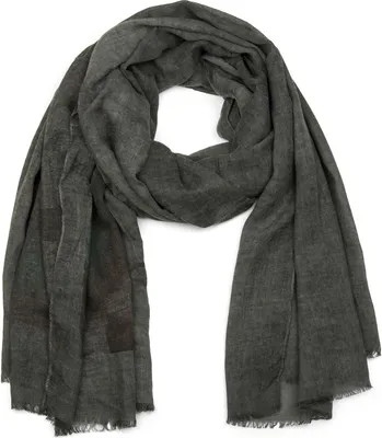 Produktbild von styleBREAKER Schal mit Feder Print im Boho Style, Fransen Tuch, Damen 01017066