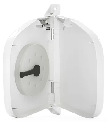 Image de Enrouleur de sangle pour volet roulant, à encastrer, avec tambour en plastique, rotatif à 180° - blanc