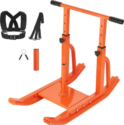 Produktbild von SucceBuy Krafttrainings-Schlitten zum Schieben und Ziehen für Fitness und Kraft – Orange