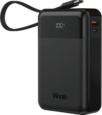 Produktbild von Vinnic DAMAVAND 2 65W 20.000mAh Powerbank USB-C, Black.