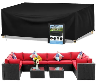 Produktbild von Gartenmöbel Abdeckung Wasserdicht 420D Oxford Anti-UV Reißfest Rechteckig 300x300x98cm