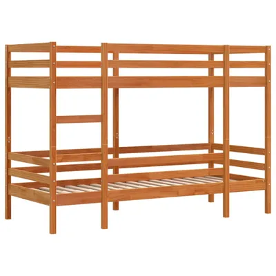 Produktbild von Etagenbett Wachsbraun 90x200 cm Massivholz Kiefer