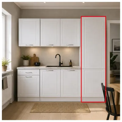 Produktbild von Küchenhochschrank Jenna Country Weiß 50 cm