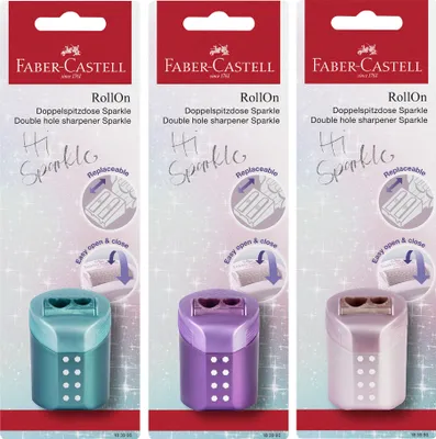 Image de FABER-CASTELL Doppelspitzdose RollOn Sparkle BK