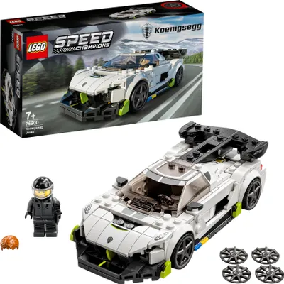 Produktbild von LEGO 76900 Speed Champions Koenigsegg Jesko Rennauto, Spielzeugauto, Modellauto zum selber Bauen