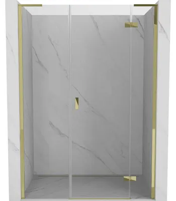 Obrázek produktu pro Mexen Mist-H L sprchové dveře otevíratelné pravé 160 cm, transparentní, zlaté - 8A5L-160-001-50-00-P