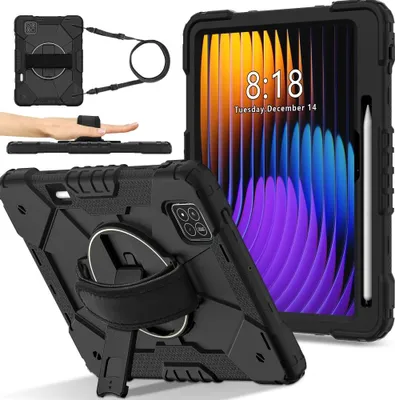 Produktbild von Xiaomi Pad 7 (Pro) / Pad 8 (Pro) Hülle - Coverup Heavy Duty Case mit Schultergürtel - Schwarz