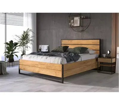 Obrázek produktu pro Manželská postel 180x200 BEATRICE - dub