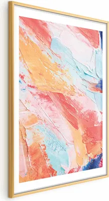 Produktbild von Posterpapier Poster - Colorful Harmony - dynamic color transitions in pastel tones 29.7x42 cm Muster a-B-10125-ao-a