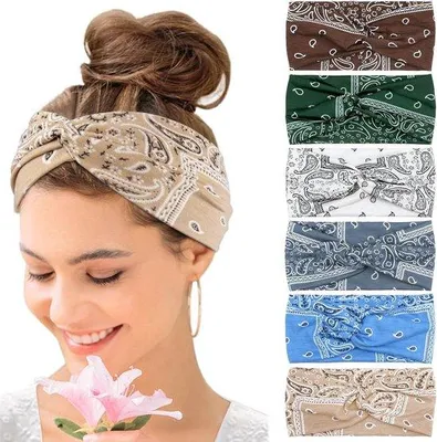 Produktbild von Famanu Haarband Elegante Farben - Boho-Stil