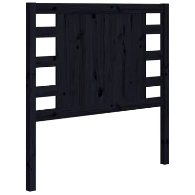 Immagine prodotto di vidaXL Testata nera 106x4x100 cm in legno di pino massiccio