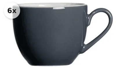 Produktbild von Espressotasse 80ml 6er Set Doppio anthrazit