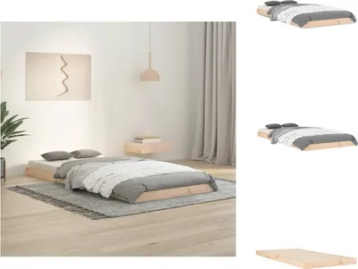 Produktbild von vidaXL Massivholzbett 90x200 cm Kiefer -  Betten & Bettgestelle