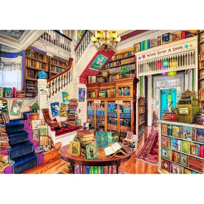 Image de WOODEN CITY Puzzle en bois Se faufiler dans la librairie 4000 pièces