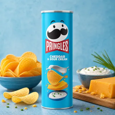 Immagine prodotto di Pringles Cheddar e panna acida 158 g (USA)