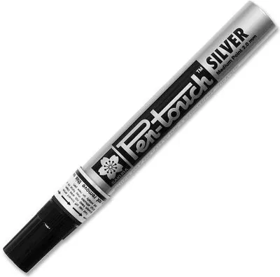 Image de SAKURA 41502 SAKURA Marqueur permanent Pen-Touch moyen, argenté