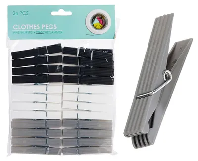 Image de Pinces à linge tricolores (24 pièces)