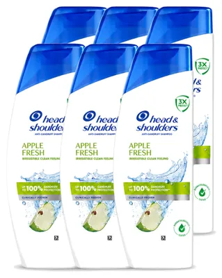 Obrázok produktu pre 6 ks šampónu Head & Shoulders Apple Fresh - 250 ml - výhodný balík